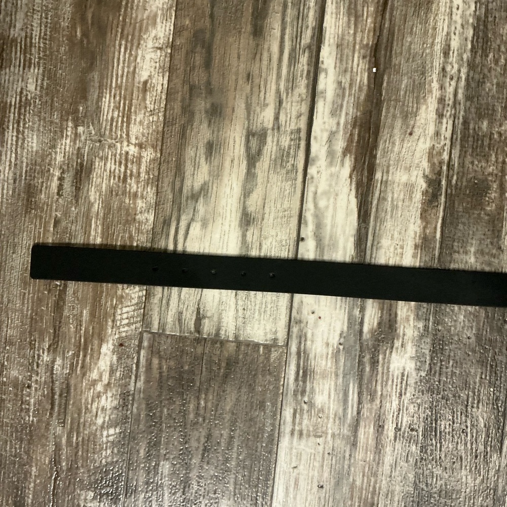 Dior Black Leather Belt with Gold Buckle and Pearl 38 inches - Picture 7 of 16